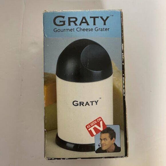 Graty Gourmet Cheese Grater 'As Seen On TV' Rotary Shredder with Blades - Picture 2 of 9